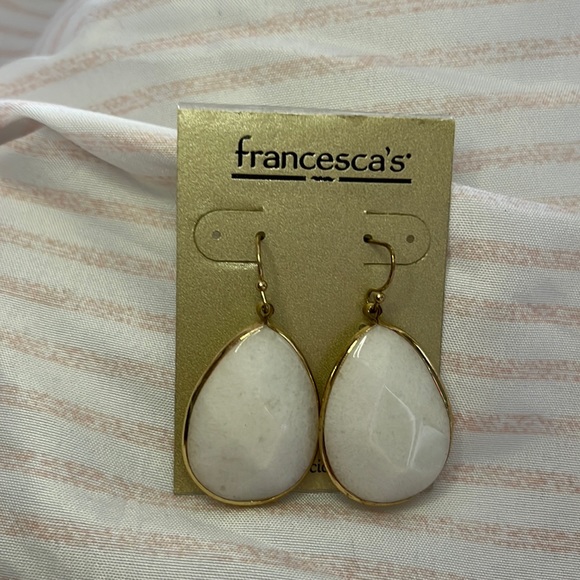 Francesca's Collections Jewelry - NWT white dangle earrings!